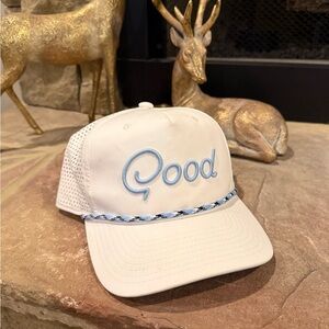 Good White and Blue Rope Hat